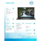 Dell Notebook Vostro 3530 Win11Pro i3-1305U/8GB/512GB SSD/15.6 FHD/Intel UHD/FgrPr/Cam &amp; Mic/WLAN + BT/Backlit Kb/3 Cell/3YPS