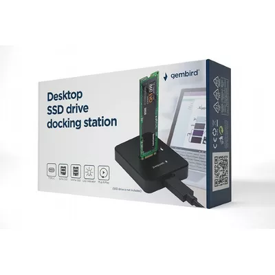 Gembird Stacja dokujaca dysków M.2 SATA i NVME USB-C