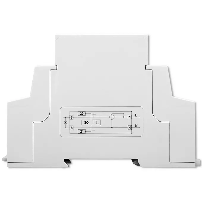 Qoltec Jednofazowy elektroniczny licznik | miernik zużycia energii na   szynę DIN | 230V | LCD | 2P | Slim