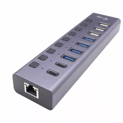 i-tec Hub USB 3.0/USB-C 9 portów LAN + Power Adapter 60W