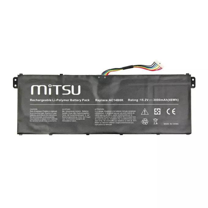 Mitsu Bateria do Acer Aspire E3-111 V5-122 2200mAh (33 Wh) - 15.2 Volt