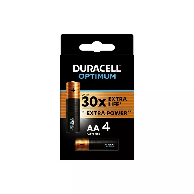 Duracell Baterie Optimum AA LR6 blister 4 sztuki