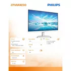 Philips Monitor 271V8AW 27 cali IPS HDMI Głośniki Biały