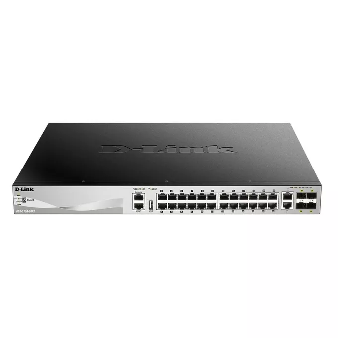 D-Link Przełącznik DGS-3130-30PS 24GE PoE 4SFP+ 2x10 | Zadowolenie.pl