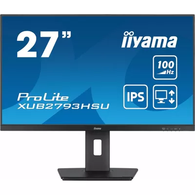 IIYAMA Monitor 27 cali XUB2793HSU-B6 IPS.HDMI.DP.2x2W.USBx2.FreeSync.Flicker