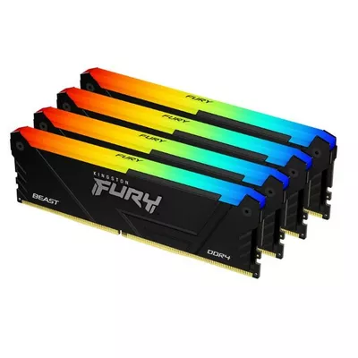 Kingston Pamięć DDR4 Fury Beast    RGB  64GB(4*16GB)/3600  CL18