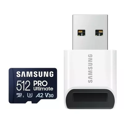 Samsung Karta pamięci microSD MB-MY512SB/WW Pro Ultimate 512GB + czytnik