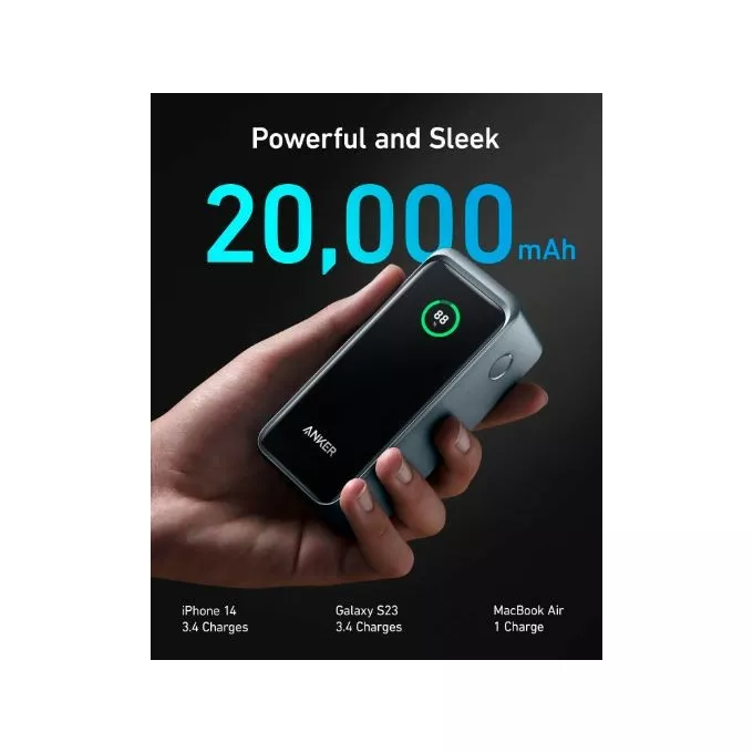 Anker Powerbank Prime 20000 mAh 200W USB-C x 2 USB-A x 1