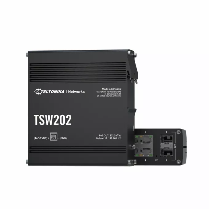 TELTONIKA Przełącznik zarządzalny przemysłowy TSW202 2xSFP 8xPoE+ L2/L3