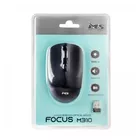 MS Mysz bezprzewodowa silent click Focus M310 RF 1600 DPI 4P akumulator czarna
