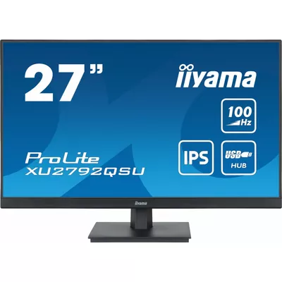 IIYAMA Monitor 27 cali ProLite XU2792QSU-B6 IPS,QHD,100Hz,HDMI,DP,4xUSB3.2,SLIM