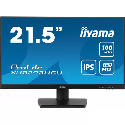 IIYAMA Monitor ProLite XU2293HSU-B6 21.5 cala  IPS,100Hz,FHD,1ms,HDMI,DP,2xUSB,2x2W, FreeSync