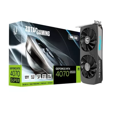 ZOTAC Karta graficzna GeForce RTX 4070 SUPER TWIN EDGE 12GB GDDRX6 192bit 3DP