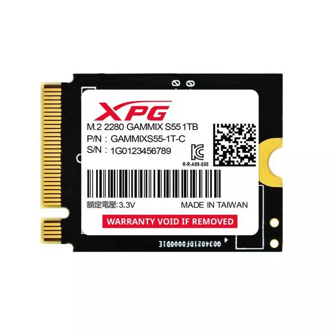Adata Dysk SSD XPG GAMMIX S55 1TB PCIe 4x4 5/3.7MB/s M2230