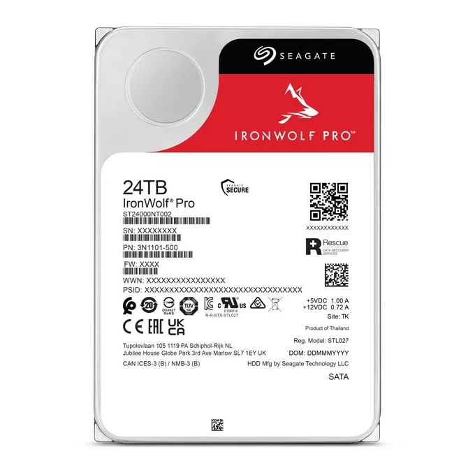 Seagate Dysk IronWolf Pro 24TB 3,5'' SATA ST24000NT002