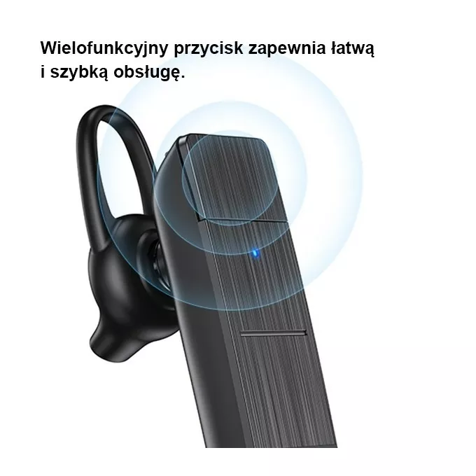 USAMS Słuchawka Bluetooth 5.0 BT2 mono Czarna