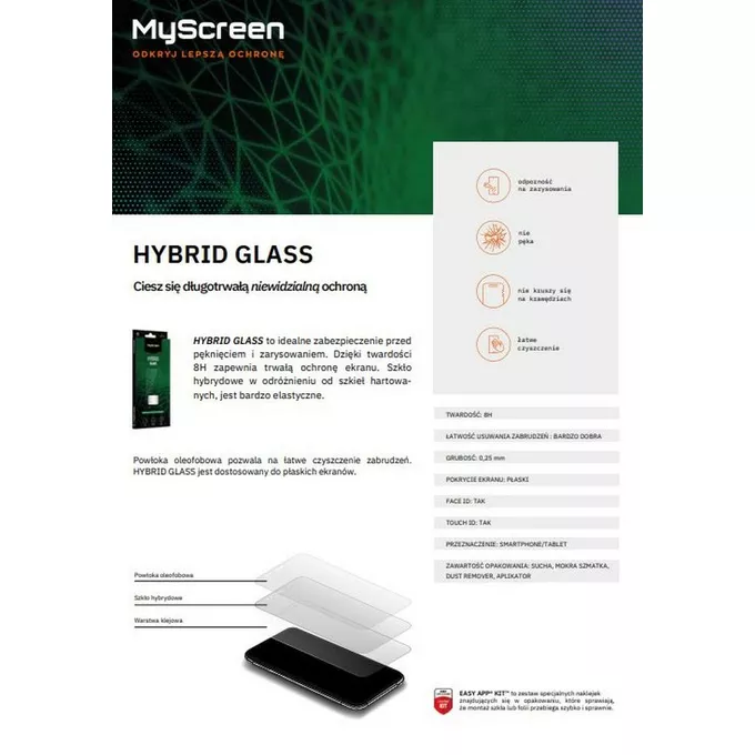 MyScreenProtector Szkło hybrydowe HybridGlass iPhone 12 Pro Max 6,7 cala