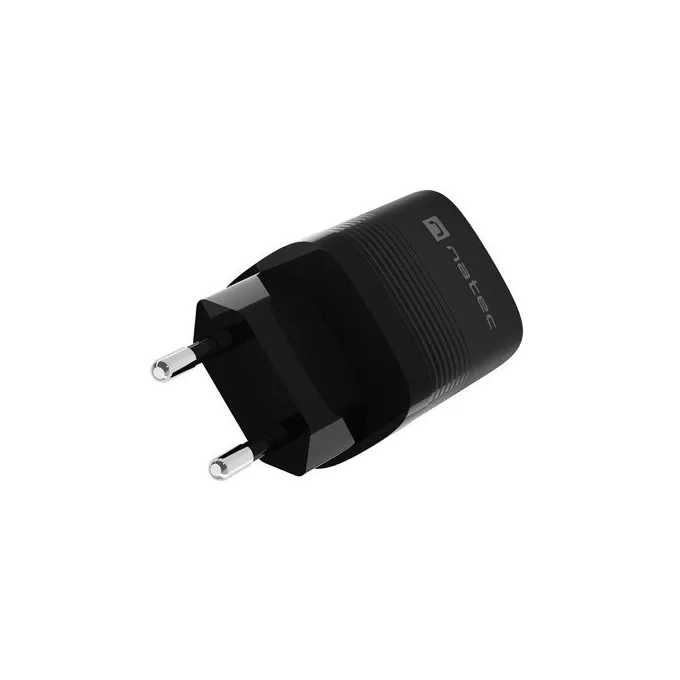 Natec Ładowarka sieciowa Ribera GAN 1X USB-A + 1X USB-C 30W Czarna