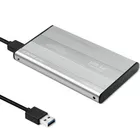 Qoltec Obudowa | kieszeń do dysków HDD SSD 2.5&quot; SATA3 | USB 3.0 | Srebrna