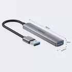 Unitek Hub USB-A; 3x USB-A 2.0; 1x USB-A 5 Gbps Aluminiowy