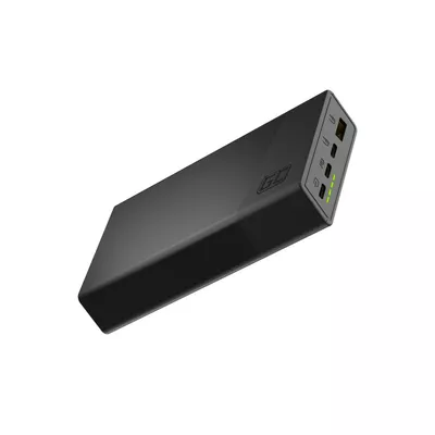 Green Cell Powerbank PowerPlay 20S Czarny 20000mAh 22,5W 3x USB-C 1x USB-A
