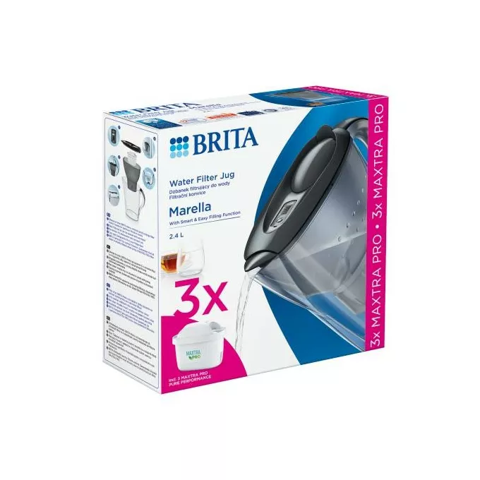 Brita Dzbanek filtrujący Marella 2,4l + 3 wkłady PRO Pure Performance