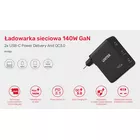 Unitek Ładowarka Sieciowa GAN 3 Porty 2x USB-C 1x USB-A 140W; P1115A