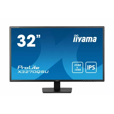 IIYAMA Monitor 32 cale X3270QSU-B1 IPS,WQHD,HDMI,DP,100Hz,250cd,3ms,2x2W,   3xUSB(3.2),FlickerFree,VESA