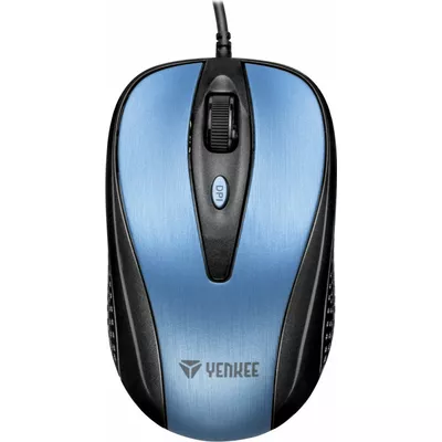 YENKEE Mysz przewodowa USB , 4 przyciski, optyczna, symetryczna, Błękit