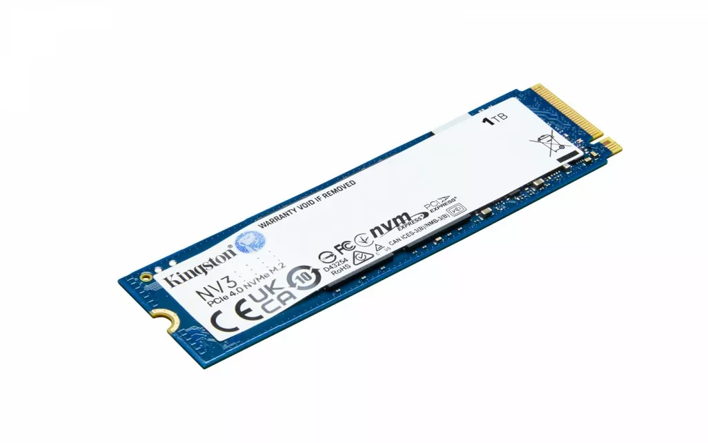 Kingston NV3 1TB SSD PCIe 4.0 M.2 新品未使用 Kingston Dysk SSD NV3 1TB M.2 2280 PCI-e 4.0 NVMe 6000/4000