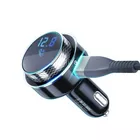 3MK Ładowarka samochodowa transmiter Bluetooth 2xUSB-A + czytnik kart+ Bluetooth