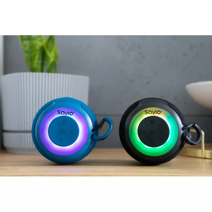 Savio Głośnik bezprzewodowy Bluetooth 5W, BS-041, Czarny