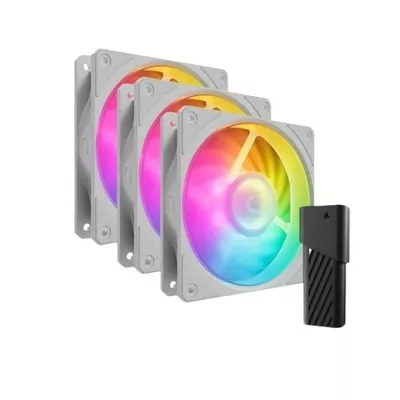 Cooler Master Zestaw wentylatorów Mobius 120P ARGB 3-pak biały