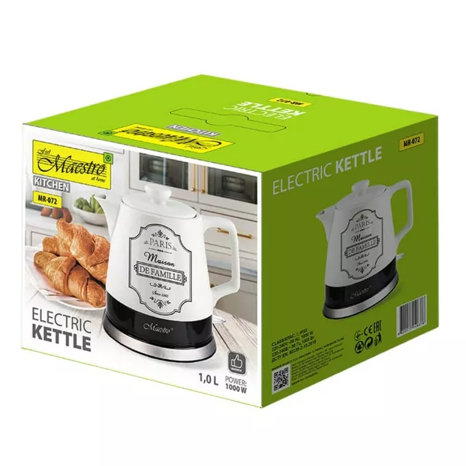 Feel-Maestro Ceramiczny czajnik elektryczny &quot;PARIS MAISON&quot;  1,0l  1200W  MR-072