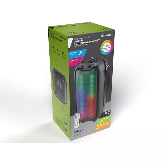 Tracer Głośnik Tower LED TWS Bluetooth