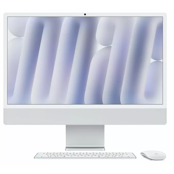 Apple iMac 24 cale: M4 8/8, 16GB, 256GB SSD - Srebrny