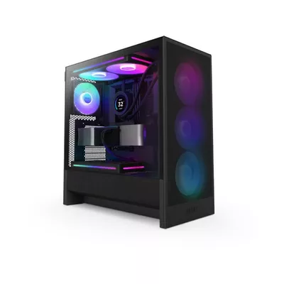 NZXT Obudowa H5 FLOW RGB Midi tower z oknem (2024) Czarna
