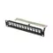 Lanberg Patch Panel 12 Port 1U 10 cali FTP z organizatorem do modułów      keystone czarny