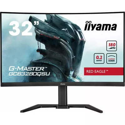 IIYAMA Monitor 32 cale GCB3280QSU-B2,VA,QHD,180Hz,1500R,0.2ms,4xUSB,350cd