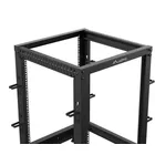 Lanberg Open rack 19'' 15U 600x600-1100 regulowany czarny