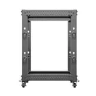 Lanberg Open rack 19'' 15U 600x600-1100 regulowany czarny