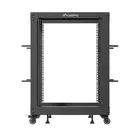 Lanberg Open rack 19'' 15U 600x600-1100 regulowany czarny