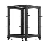 Lanberg Open rack 19'' 15U 600x600-1100 regulowany czarny
