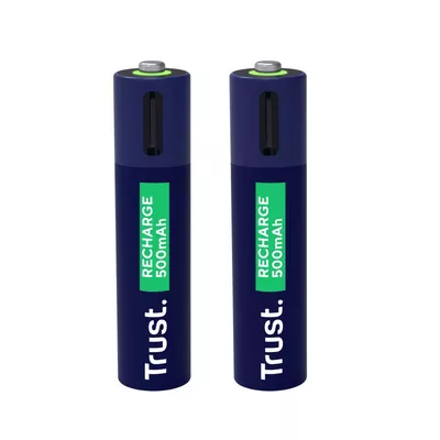 Trust Baterie akumulatory 2 sztuki AAA USB-C