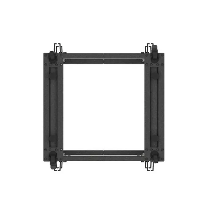 Lanberg Open rack 19'' 15U 600x600-1100 regulowany czarny