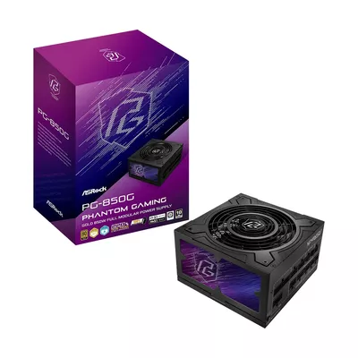 ASRock Zasilacz PG-850G 850W 80PLUS GOLD modularny
