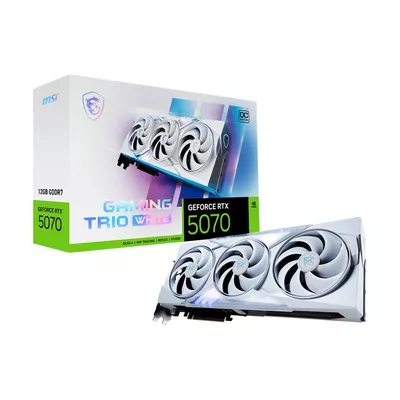 MSI Karta graficzna GeForce RTX 5070 12G GAMING TRIO OC WHITE GDDR7 192bit