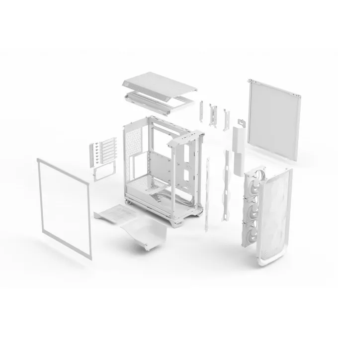 Fractal Design Obudowa Meshify 3 White TG Clear Tint