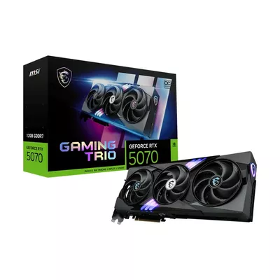 MSI Karta graficzna GeForce RTX 5070 12G GAMING TRIO OC GDDR7 192bit HDMI/3DP