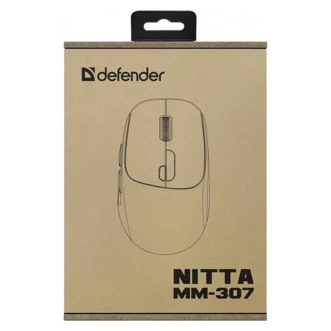 Defender Mysz bezprzewodowa NITTA MM-307 RF+BT 1600DPI 6P biała